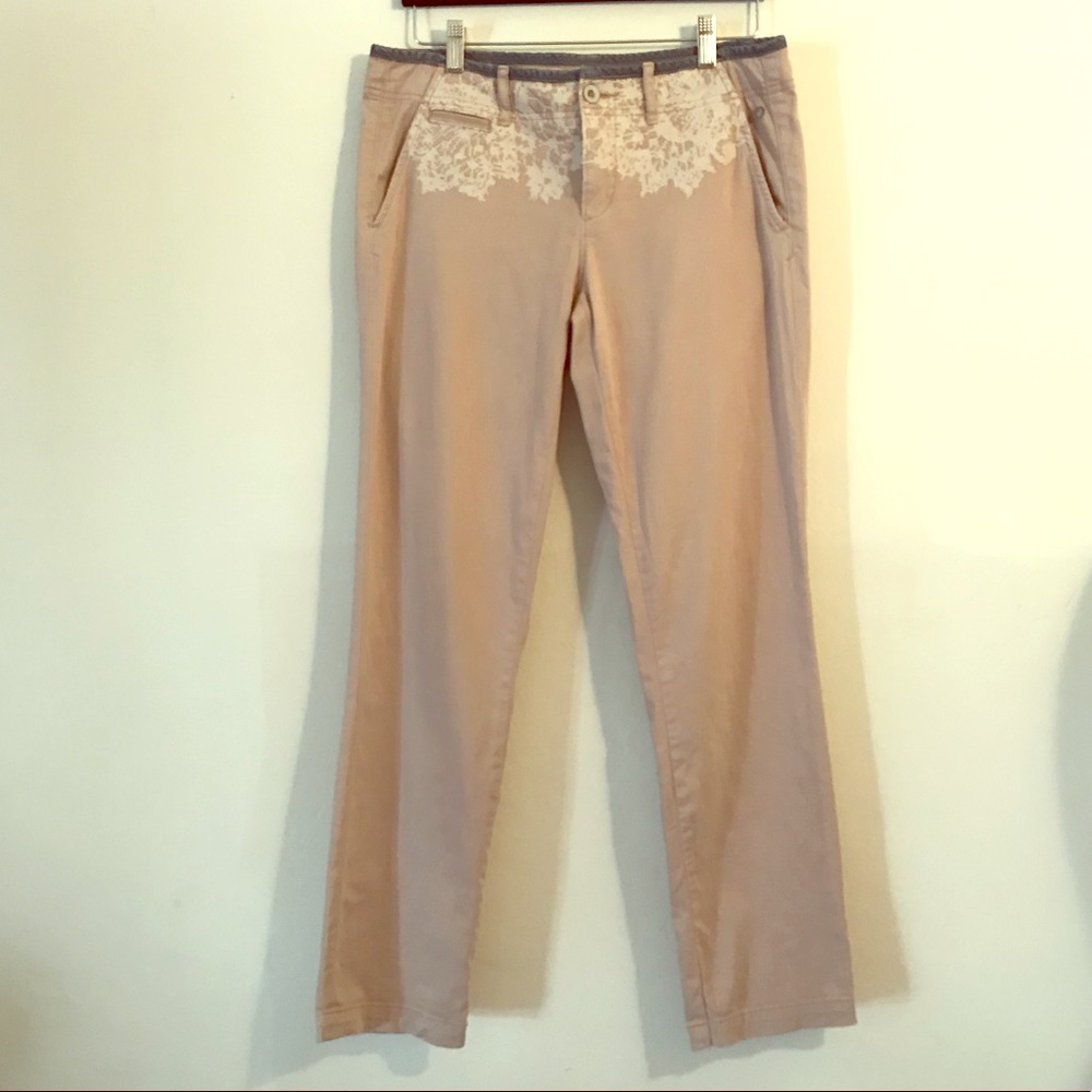 Pilcro and The Letterpress Khaki Chino Pants Sz 28